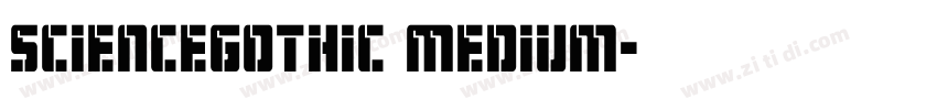 ScienceGothic Medium字体转换
